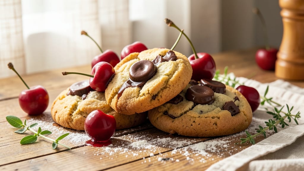 Cherry Chocolate Kiss Cookie Recipe: Triple-Layered Bliss With Tart Cherry Bursts