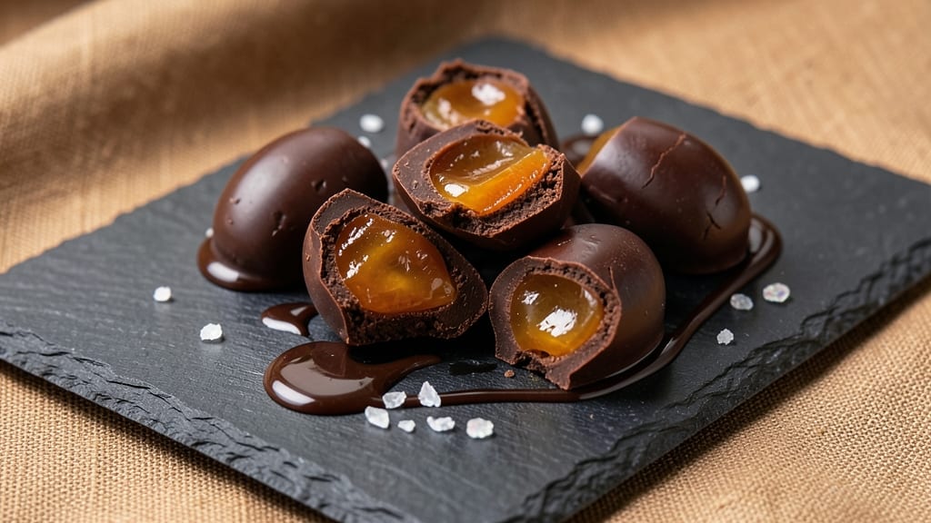 Caramel Filled Chocolate Candy Recipe: Glass Bowl Crunch With Molten Centers