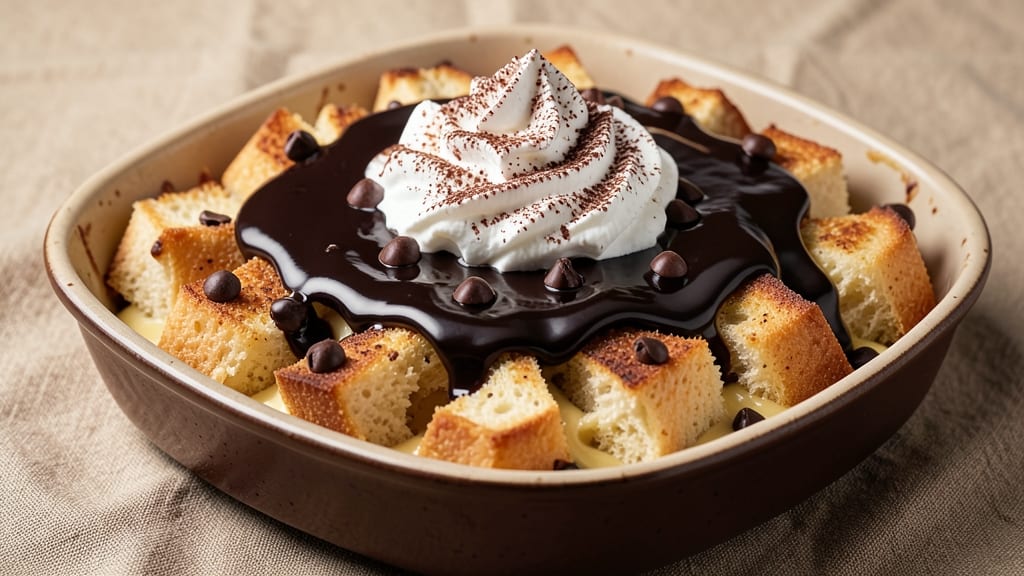 Best Chocolate Bread Pudding Recipe Ever: Triple-Layered Crunch With Warm Fudge Swirls