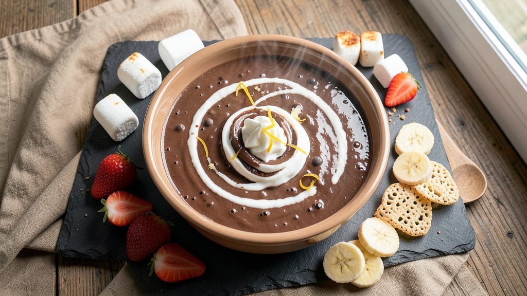 Betty Crocker Chocolate Fondue Recipe: Dipping Party Magic With Warm Chocolate Streaks