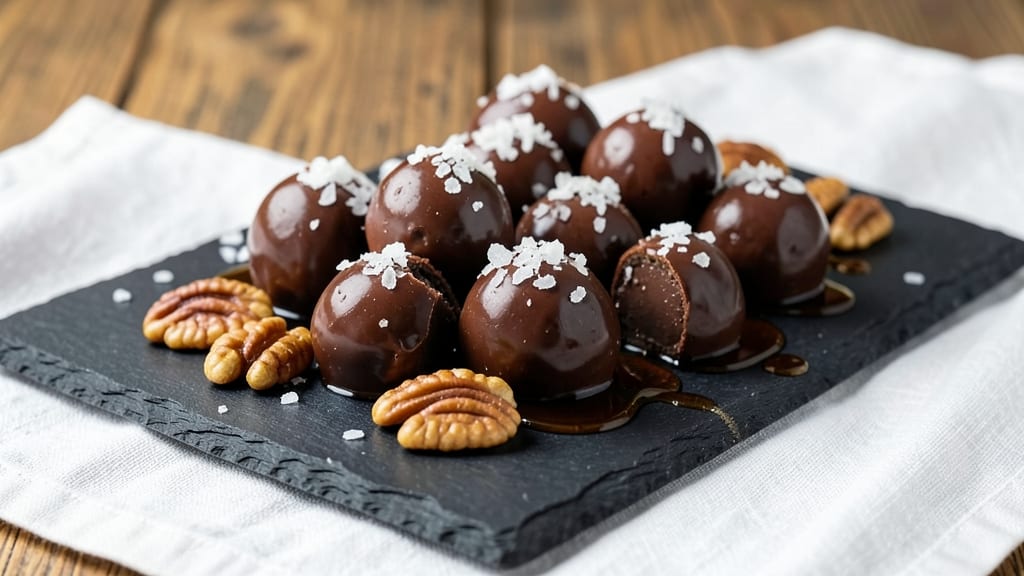 Bourbon Chocolate Candy Recipe: Molten Caramel Streaks and Crunchy Edges
