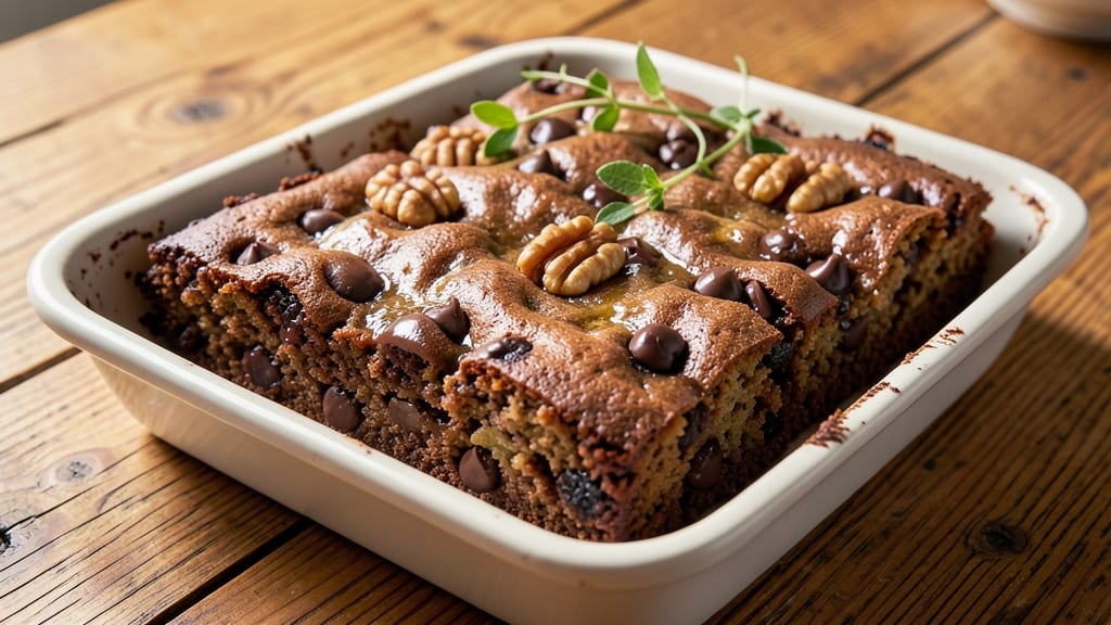 Banana Chocolate Chip Brownies Recipe: Fudgy Cracks and Warm Chocolate Rivers