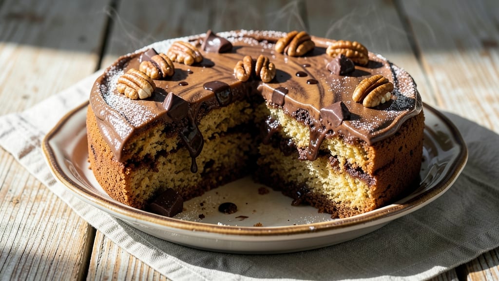 Baker's German Chocolate Pound Cake Recipe: Coffee-Infused Layers and Nutty Crunch Top