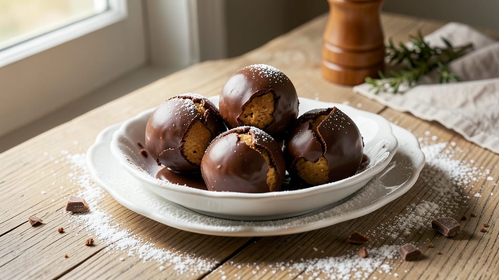 Buckeye Chocolate Balls Recipe: Glass-Bowl Crunch With Warm Chocolate Streaks