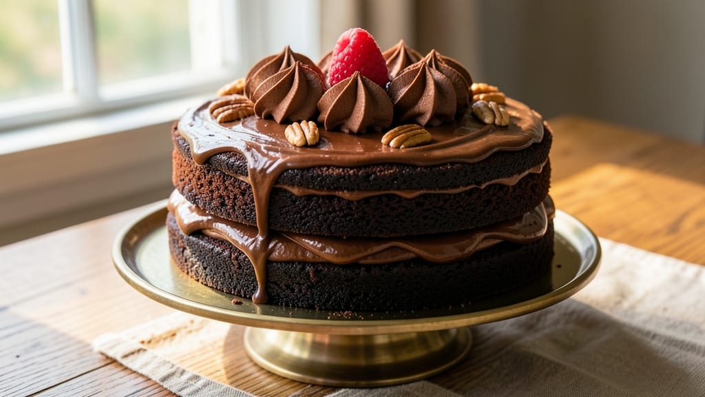Brenda Gantt's Chocolate Cake Recipe: Triple-Layered Crunch With Coffee Streaks