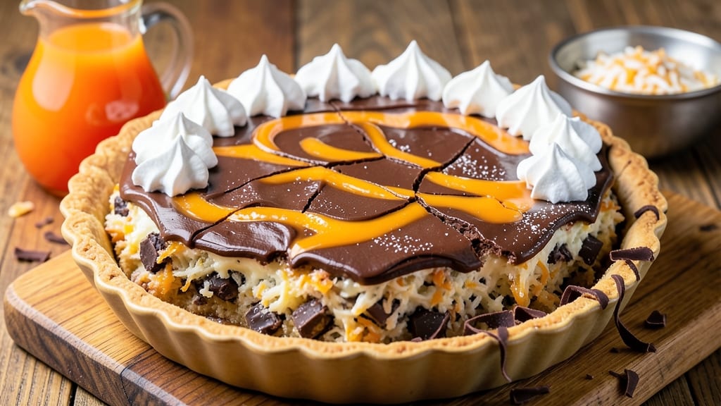 Bishops Chocolate Ambrosia Pie Recipe: Triple-Layered Crunch With Warm Chocolate Ganache