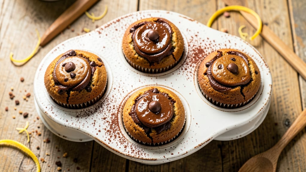 Bakery-Style Chocolate Muffins Recipe: Glass-Pan Crunch and Gooey Streaks