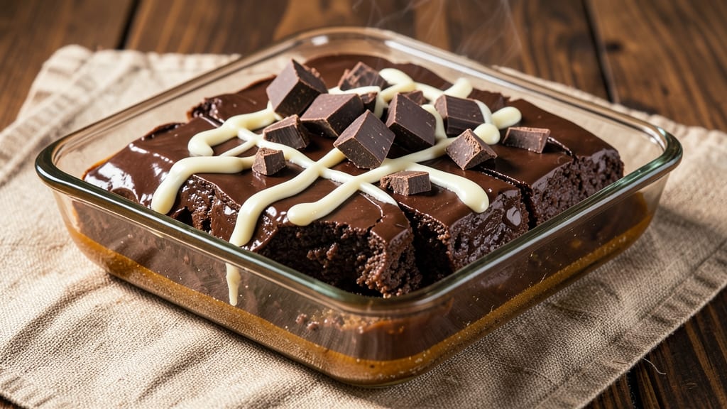 Chewy Chocolate Fudge Recipe: Glass-Bowl Crunch With Molten Streaks