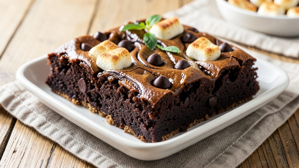Brownie Recipe With Chocolate Chips and Marshmallows: Triple-Layered Crunch and Melty Chunks