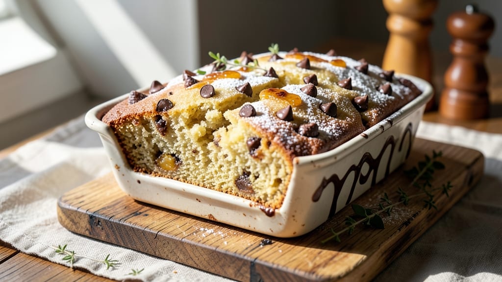Banana Chocolate Chip Pound Cake Recipe: Triple-Layered Joy With Gooey Chunks