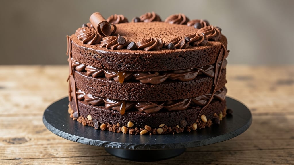 Best Chocolate Layer Cake Recipe Ever: Triple-Layered Richness With Fudgy Ganache Rivers