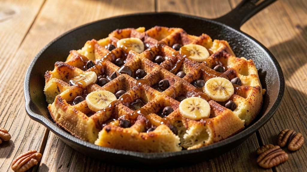 Banana Chocolate Chip Waffle Recipe: Fluffy Crisp Edges and Banana-Packed Sweetness