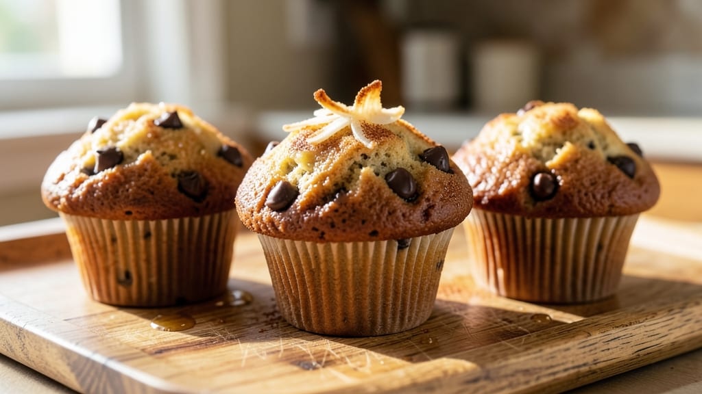 Banana Chocolate Chip Protein Muffins Recipe: High-Protein Bites With Fudgy Chocolate Swirls
