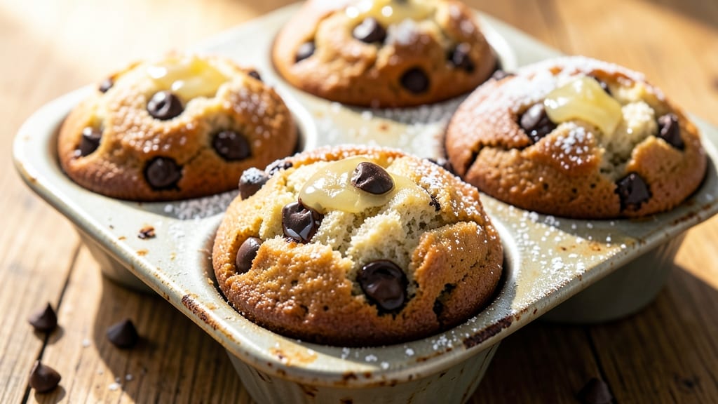Bakery Chocolate Chip Muffins Recipe: Triple-Layered Crunch With Warm Chocolate Rivers