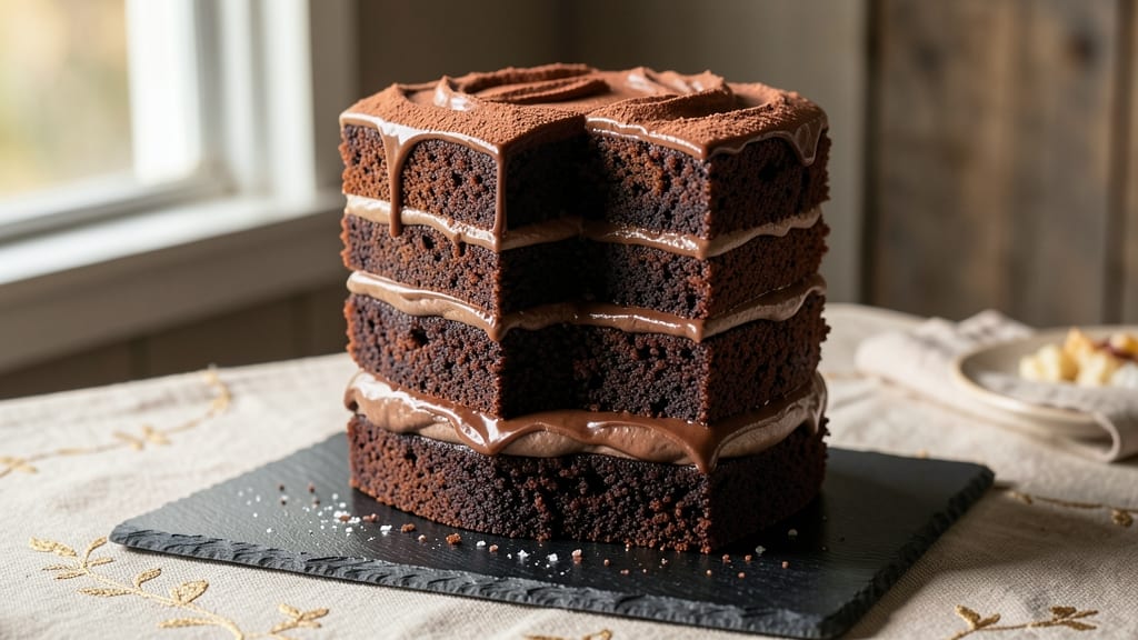 Best Chocolate Cake Recipe for Stacking and Carving: Precision-Layered Height for Show-Stopping Slices
