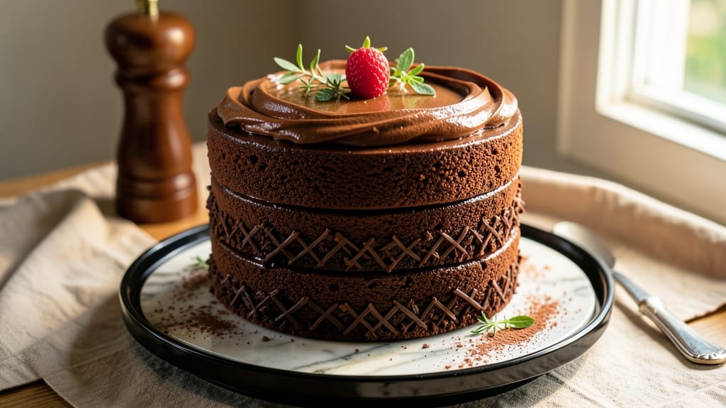 Best Chocolate Cake Recipe for Cake Decorating: Decorator's Dream Base With Clean Frosting Lines