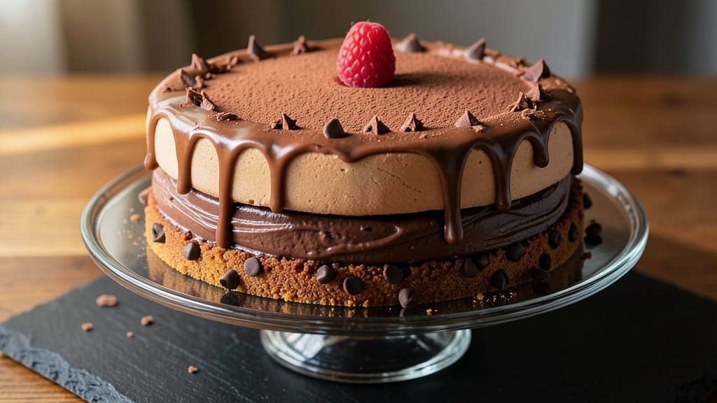 Best Chocolate Cheesecake Recipe Ever: Triple-Layered Fudge Streaks and Crunchy Top