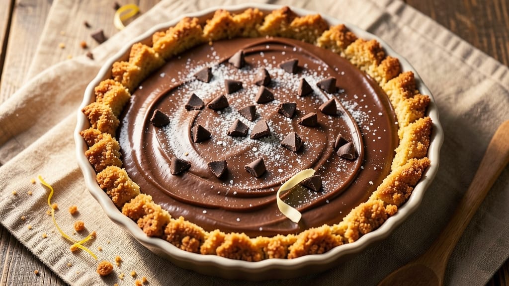 Bittersweet Chocolate Pie Recipe: Deep Cocoa Crunch With Silky Filling