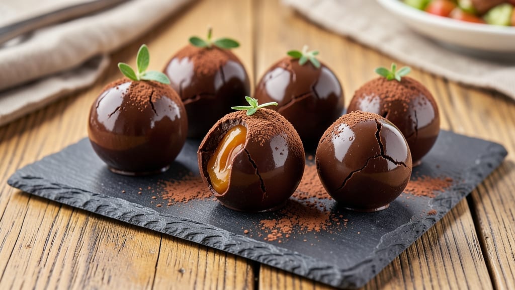 Caramel-Filled Chocolate Truffles Recipe: Silky Ganache Hearts in 10 Minutes