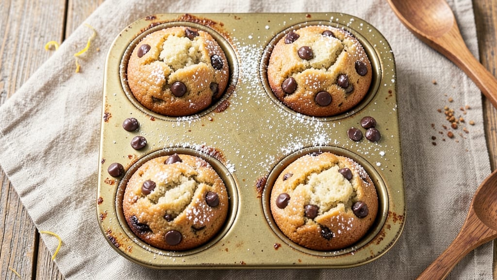 Banana Chocolate Chip Yogurt Muffins Recipe: Fluffy Tops and Hidden Swirls