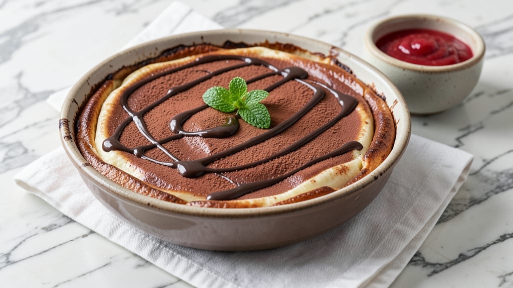 Baked Chocolate Custard Recipe: Silky Vanilla Base With Fudgy Chocolate Cracks