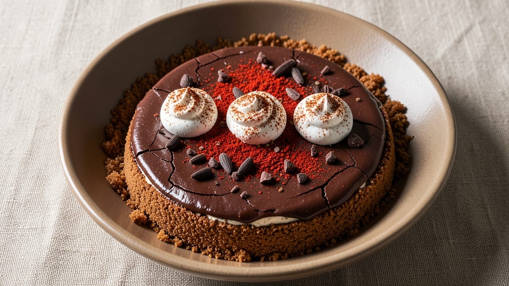 Chilli Chocolate Cheesecake Recipe: Spiced Molten Layers with Crunchy Top