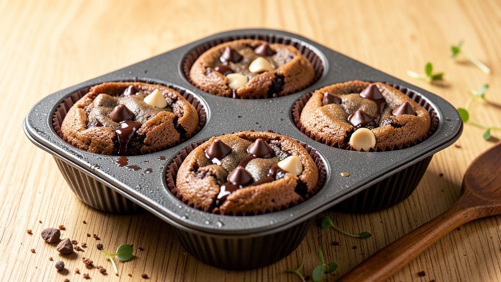 Brownie Chocolate Chip Cookie Muffin Tin Recipe: Double-Layered Crunch and Fudgy Fusion