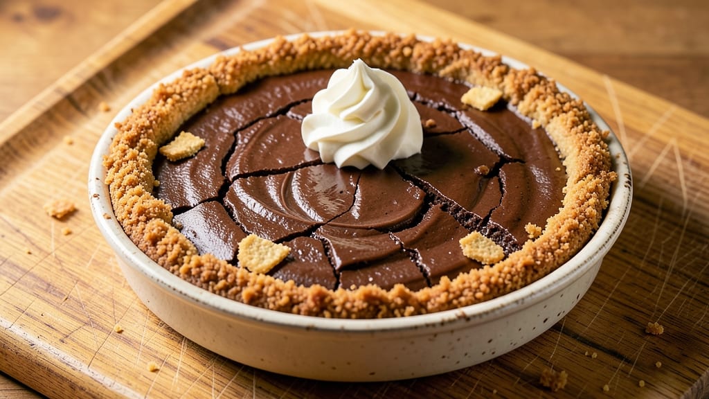 Baker's Unsweetened Chocolate Pie Recipe: Deep Cocoa Crunch With Silky Ganache Streaks