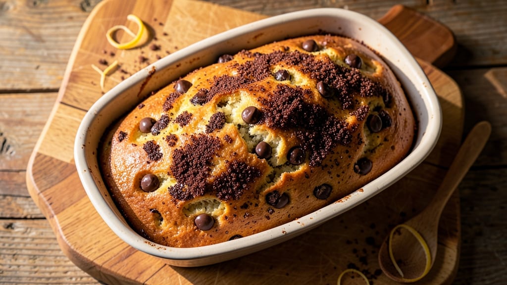 Banana Bread Recipe With Chocolate Chips And Brown Sugar: Fudgy Swirls and Crunchy Edges
