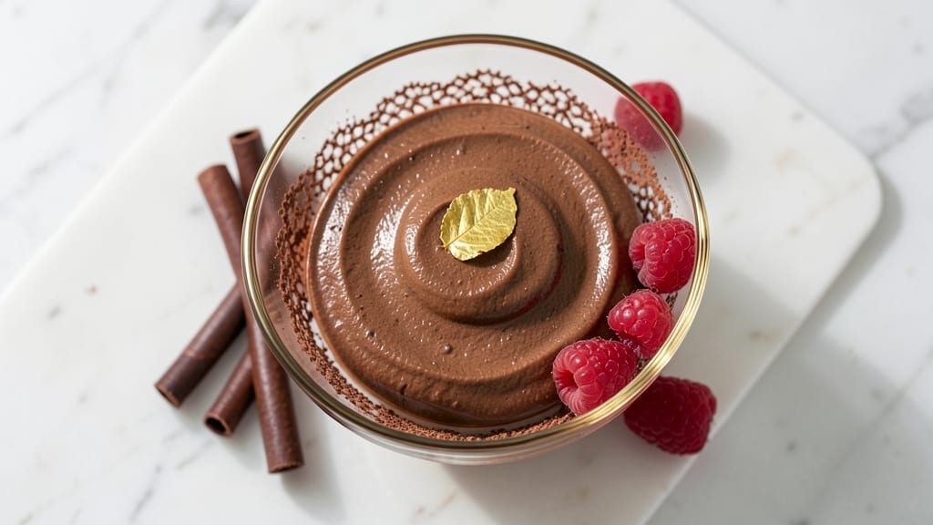 Bakers Chocolate Mousse Recipe: Silky Ganache Streaks in Glass Bowls