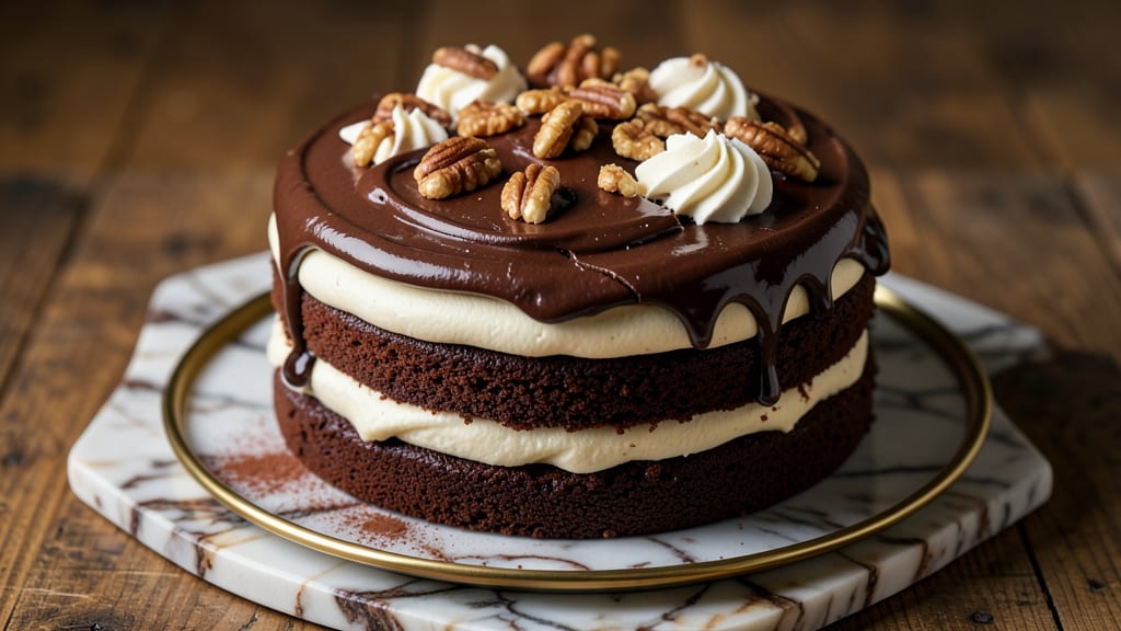 Best German Chocolate Cake Recipe in the World: Triple-Layered Crunch With Espresso-Infused Ganache