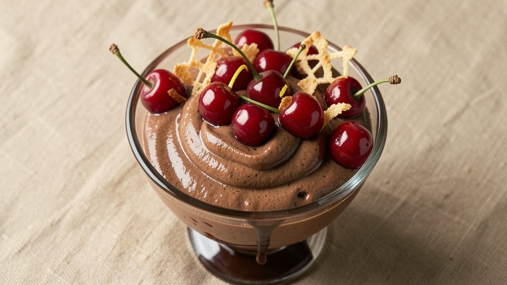 Cherry Chocolate Mousse Recipe: Light-as-Air Cloud With Molten Hearts