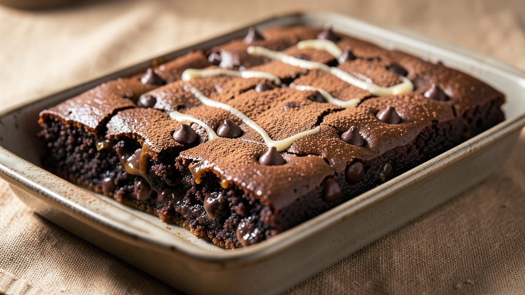 Brownie Recipe With Chocolate Chips And Cocoa: Fudgy Crunch Meets Molten Rivers