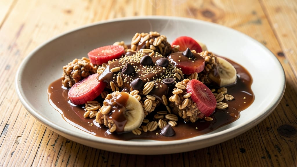 Banana Oat Chocolate Recipe: Fudgy Bites With Crunchy Oat Clusters