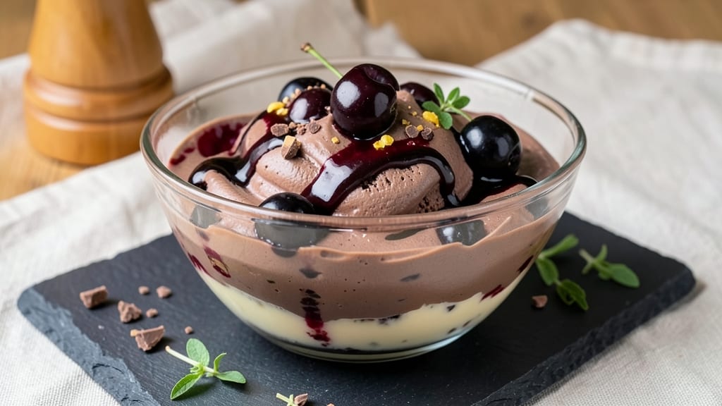 Black Cherry Chocolate Ice Cream Recipe: Deep Tart Cherries and Rich Cocoa Swirls