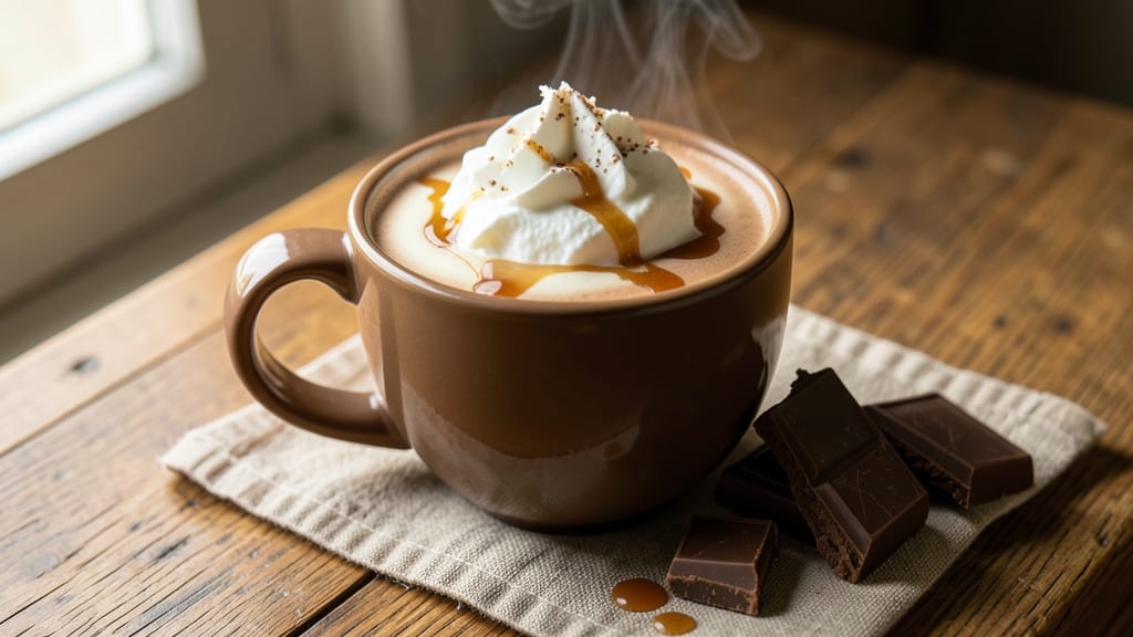 Café-Style Hot Chocolate Recipe: Whipped Cream Clouds and Dark Cocoa Magic