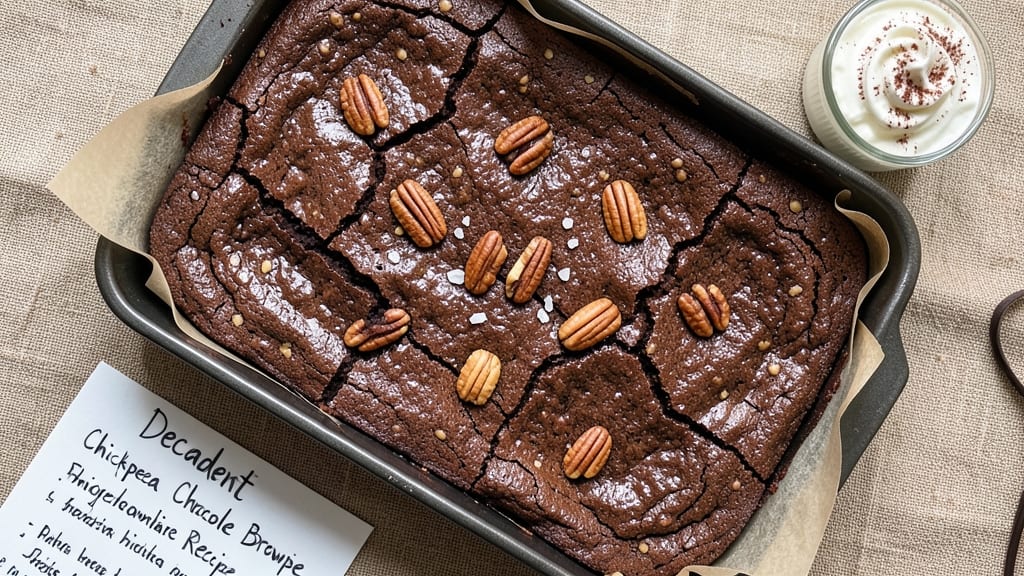 Chickpea Chocolate Brownie Recipe: Fudgy, Flourless Magic in One Bowl