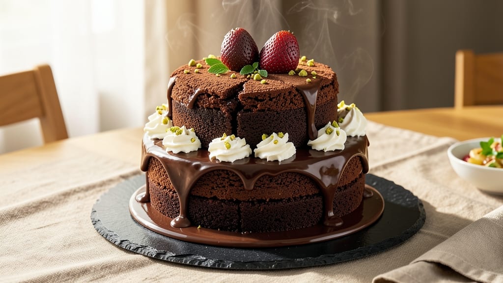 Buca Di Beppo's Chocolate Cake Recipe: Glass-Bowl Crunch and Warm Ganache Streaks