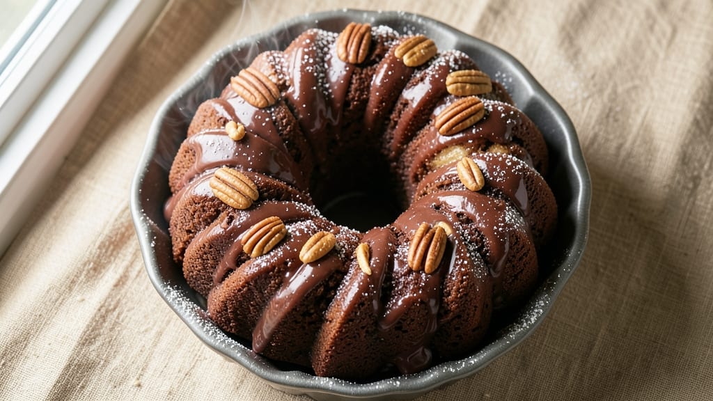 Banana Chocolate Bundt Cake Recipe: Glass-Bowl Crunch Meets Molten Streaks