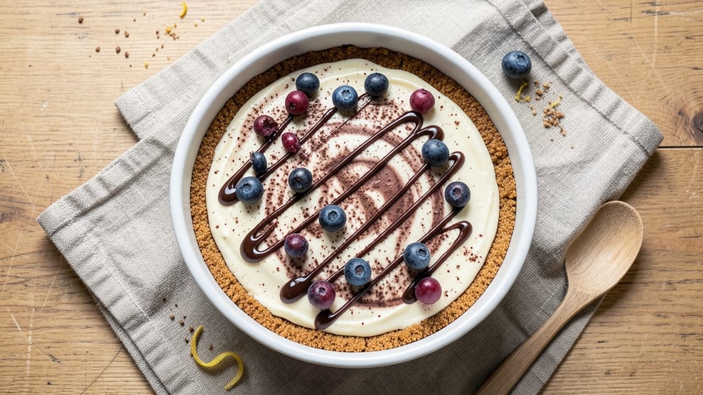 Blueberry Chocolate Cheesecake Recipe: Bursting With Juicy Berries and Molten Chocolate Streaks