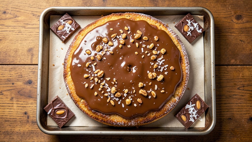 Baker's German Chocolate Sheet Cake Recipe: Coffee-Infused Layers and Pecan-Crusted Top