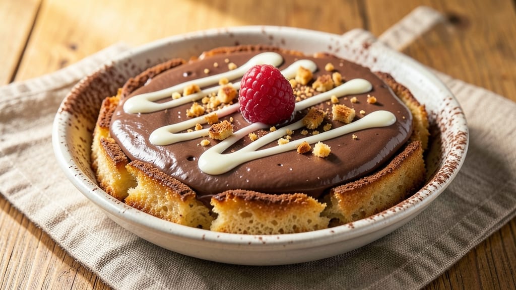 Bread and Butter Chocolate Pudding Recipe: No-Bake Layers With Crunchy Butter Crust