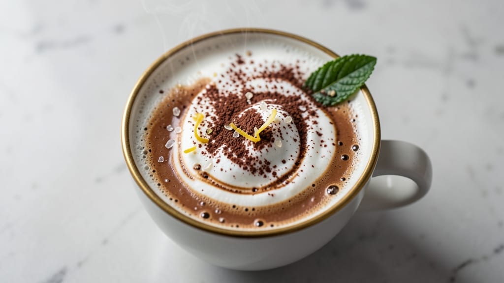 Blended White Chocolate Mocha Recipe: Velvety Coffee Mousse With Fudgy Swirls